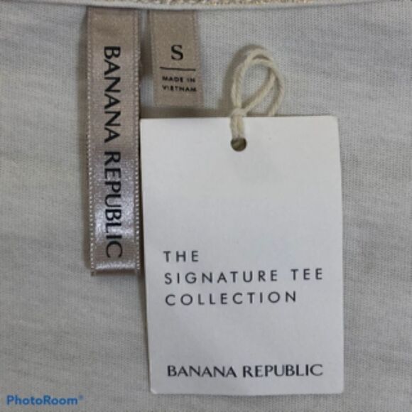 Banana Republic Striped V-Neck Tee - Picture 4 of 5